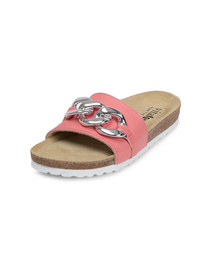 Мюли VITAFORM olivenblattgegerbtes Softnappaleder, цвет soft pink
