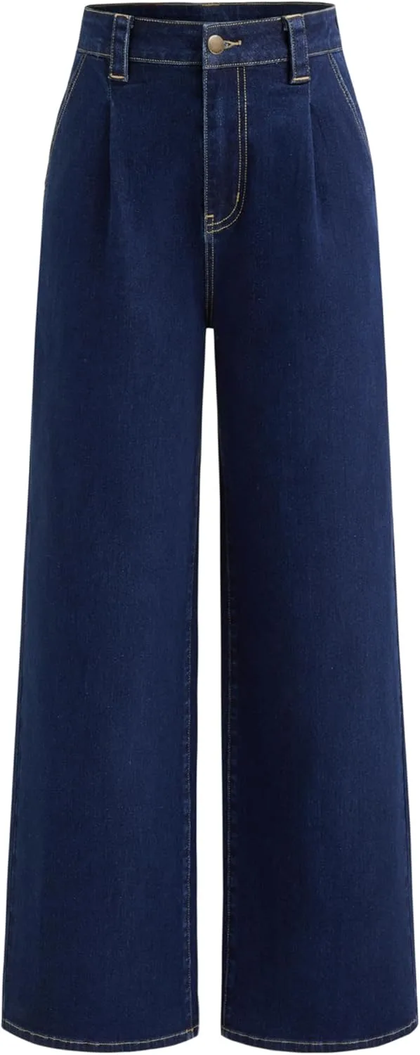 

Джинсы CIDER для женщин с высокой талией и широкими штанинами