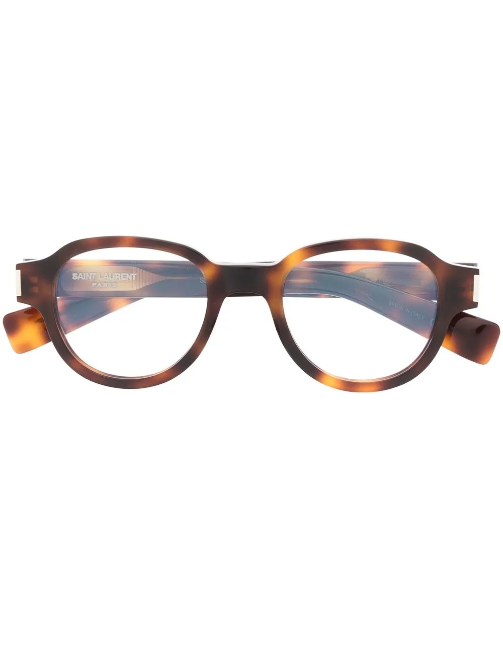 

Очки в оправе черепаховой расцветки Saint Laurent Eyewear, коричневый