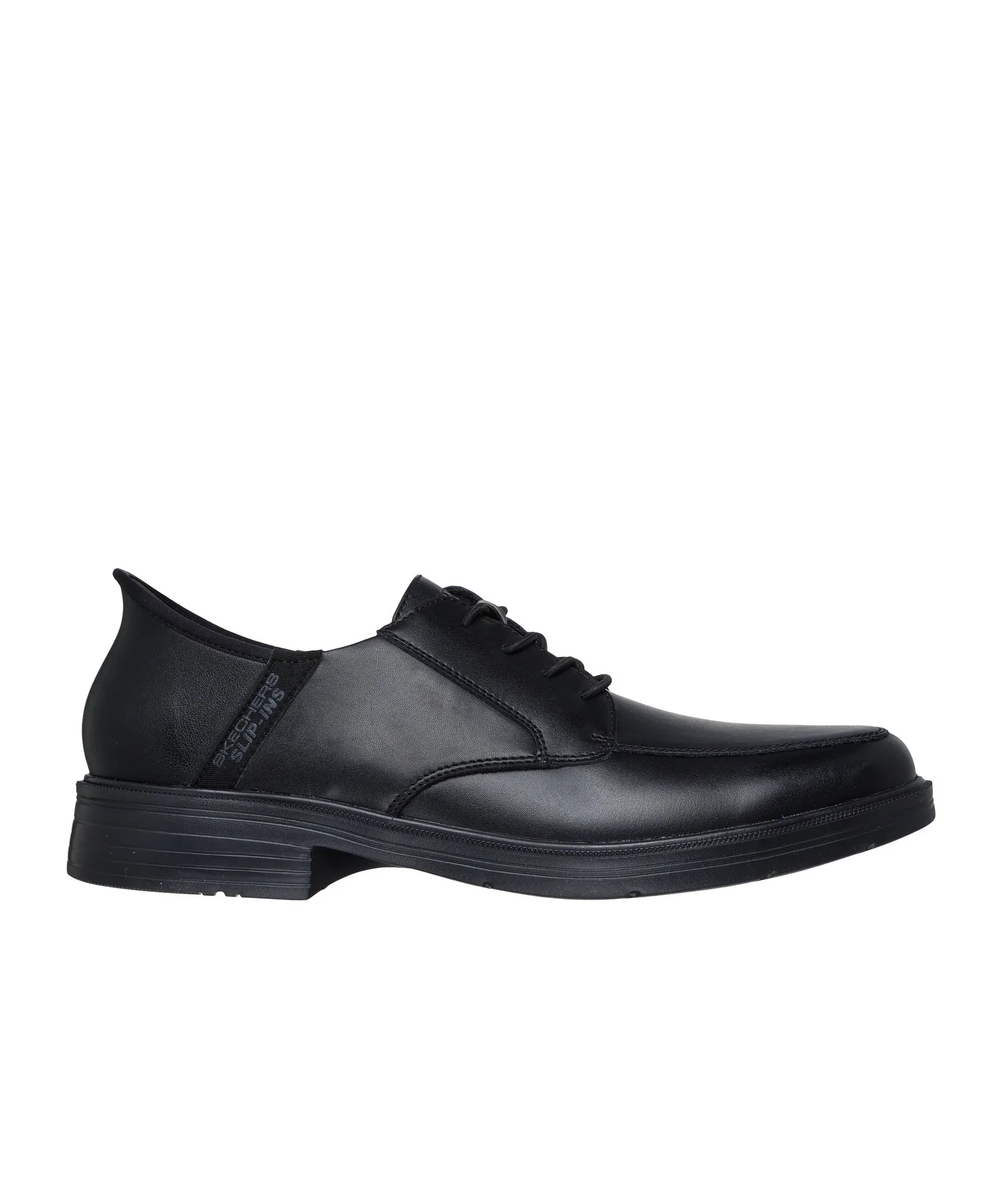Мужские туфли без шнуровки Hands Free Slip-ins Relaxed Fit Caswell Alfie SKECHERS черные — фото 4