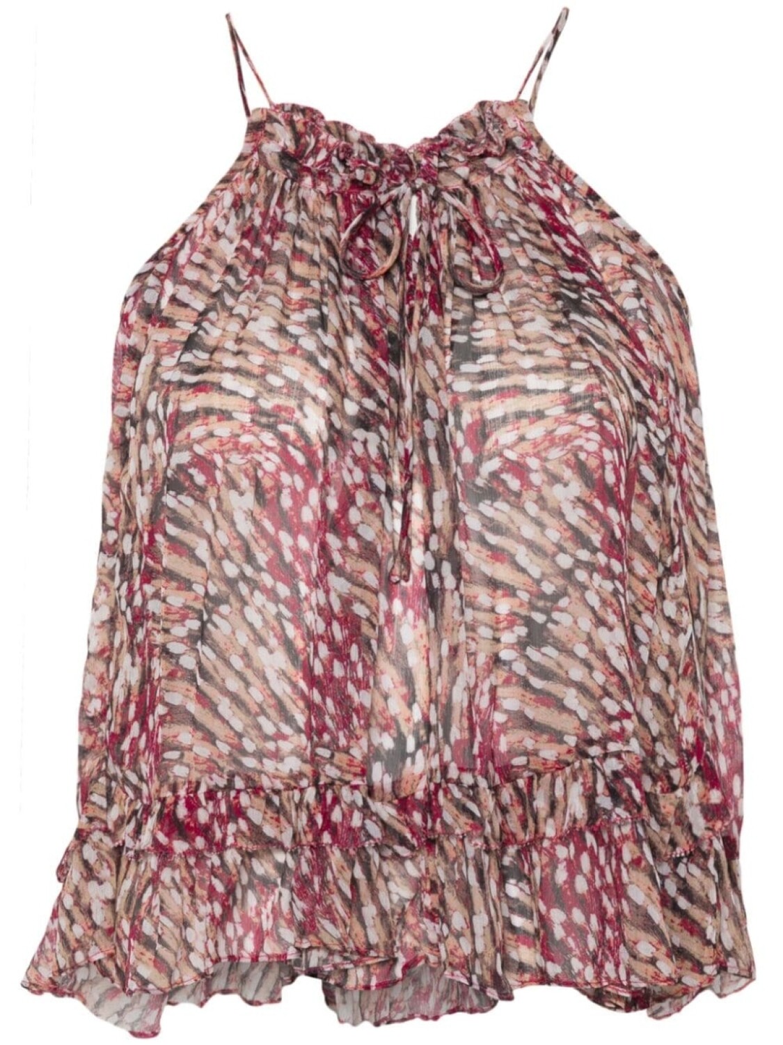 

Marant Étoile топ Fabino с вырезом халтер, розовый