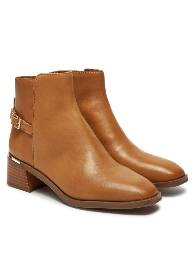 Ботильоны на блочном каблуке Aldo, коричневый — фото 2