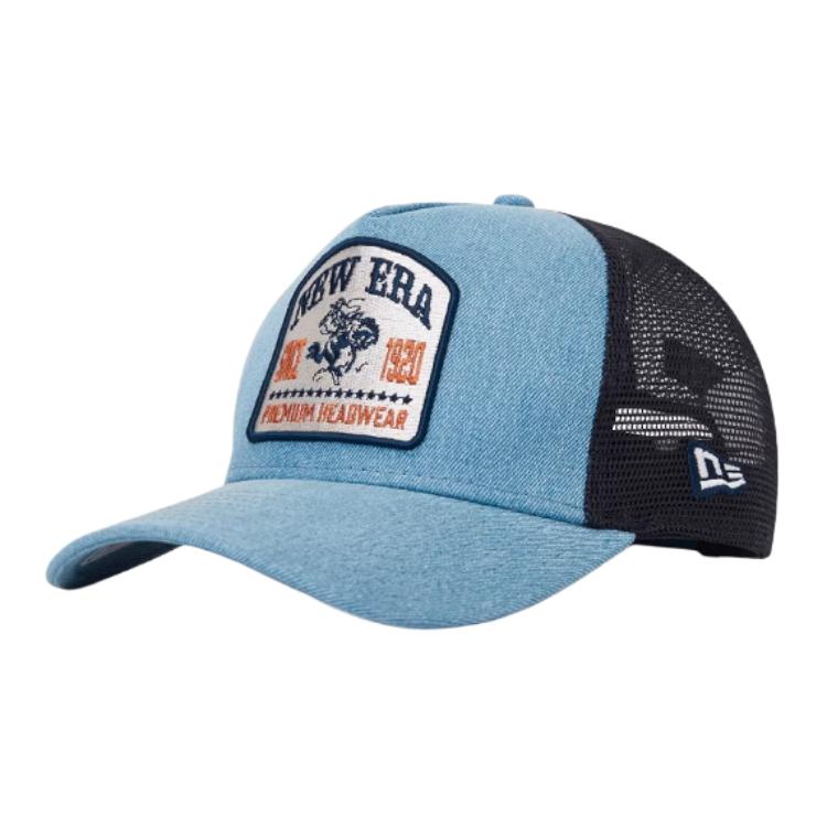 

New Era Хлопковая бейсболка унисекс синяя, Blue