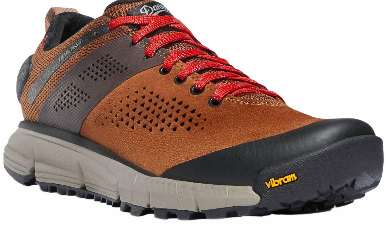 Женские походные кроссовки Danner Trail 2650 коричневые/красные — фото 2