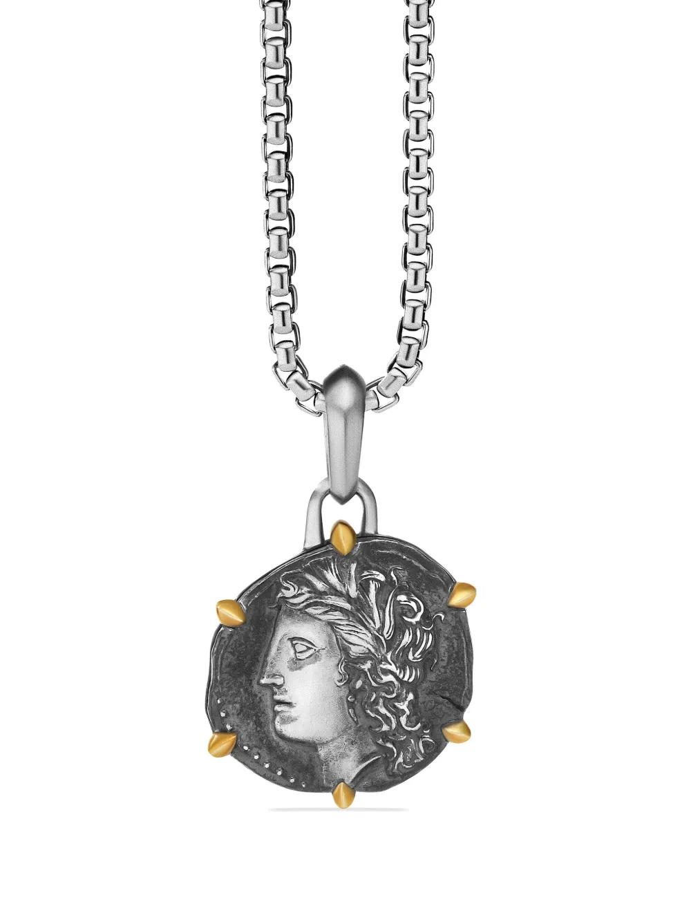 

Подвеска Virgo из желтого золота и серебра (33 мм) David Yurman, серебяный