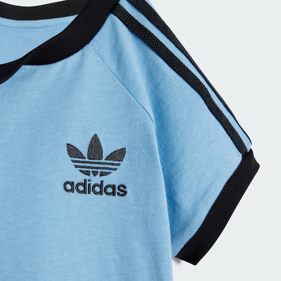 Рубашка ADIDAS ORIGINALS 3-Stripes Tee, светло-голубой — фото 3