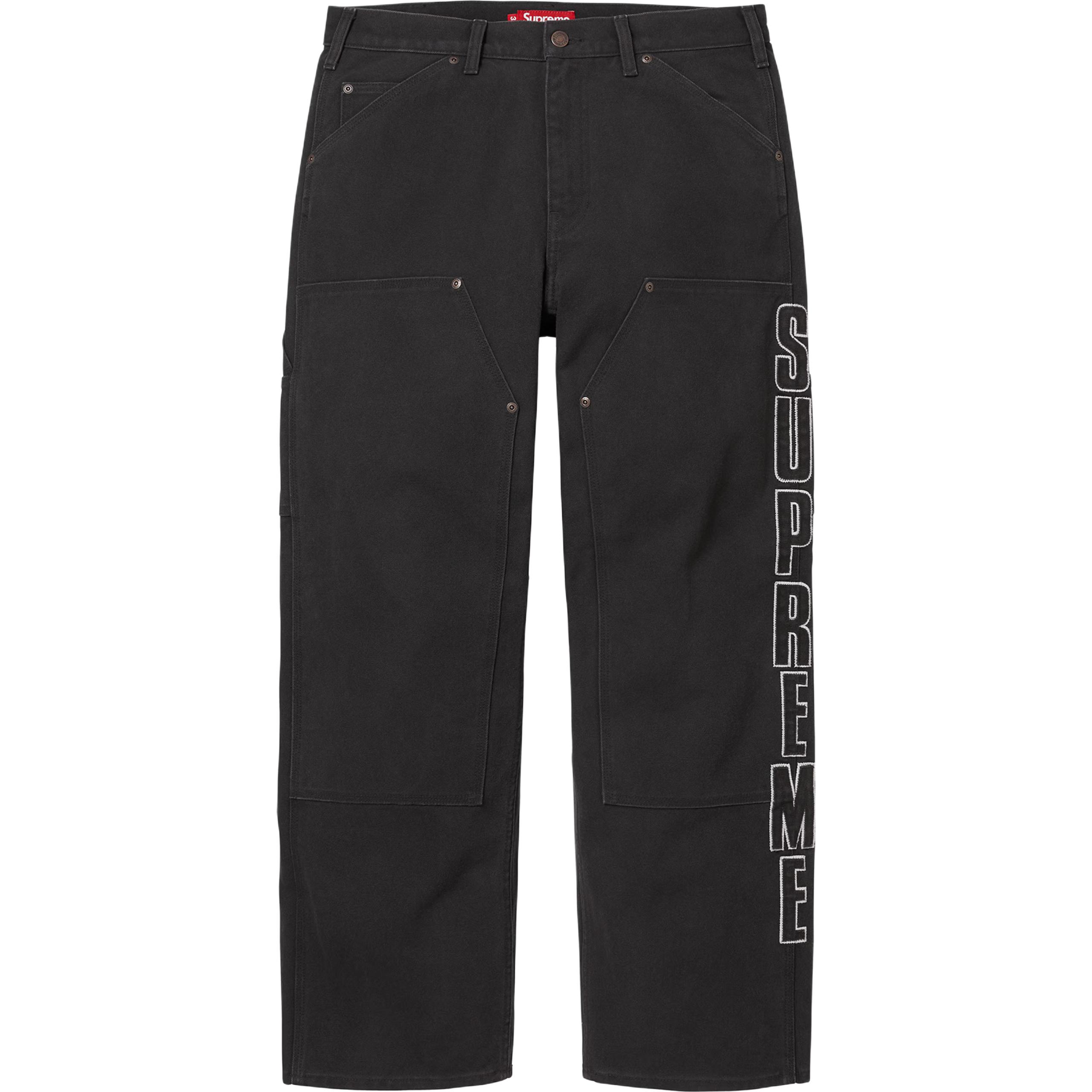 

Джинсы unisex с двойными наколенниками reflective Supreme, черный