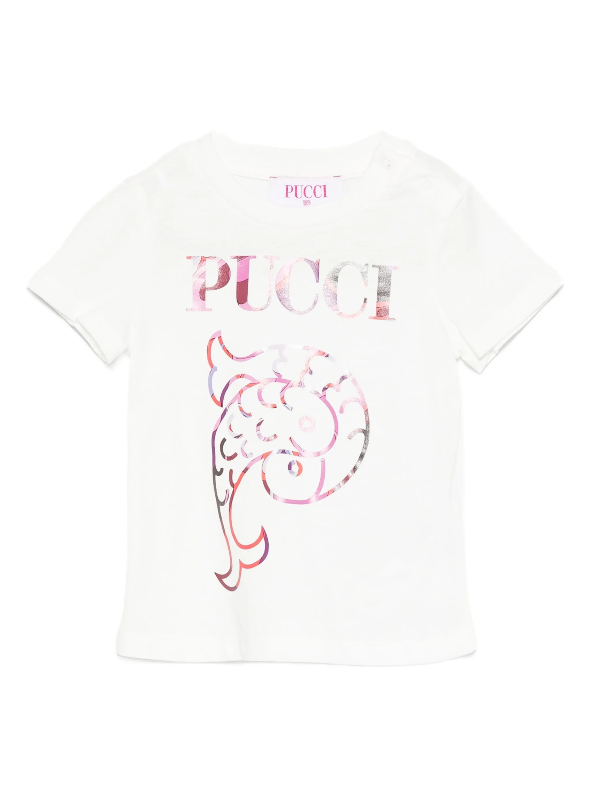 

Футболка с логотипом Pucci Junior, белый