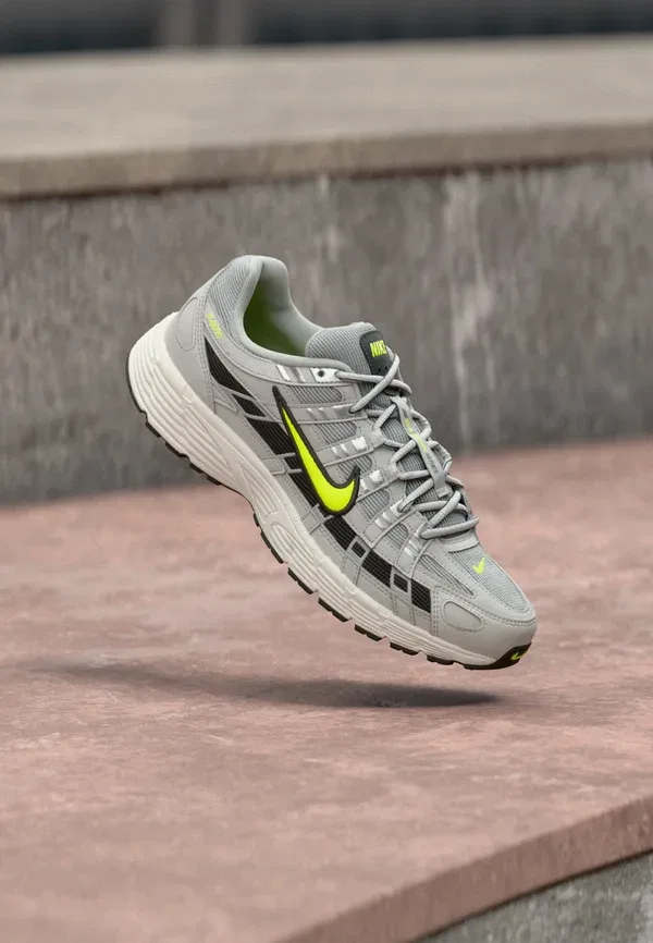 Кроссовки Nike Sportswear P 6000 ess+, серый туман/вольт/тёмный дымчато-серый/саммит вайт/фотон даст/антрацит