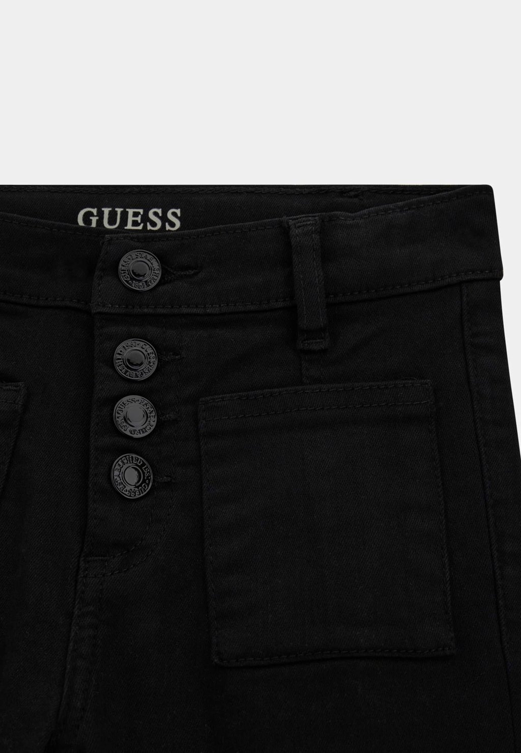 

Расклешенные джинсы SICHTBARE KNÖPFE Guess, черный