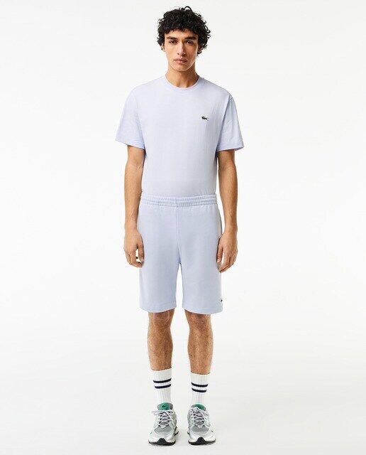 

Мужские шорты-джоггеры Lacoste из матового органического хлопкового флиса Lacoste, светло-синий