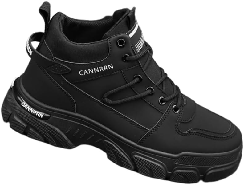 

Мужские повседневные спортивные кроссовки универсального назначения - противоскользящие и прочные - подходят для поездок на работу, активного отдыха и повседневной носки Fmshi, черный