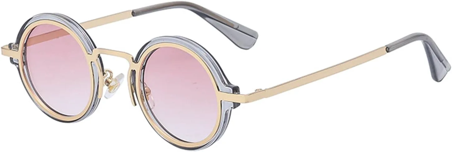 

Солнцезащитные очки в стиле панк-ретро с круглой оправой, 2026 год, для мужчин и женщин, для отдыха на природе и пляже (Цвет: B, Размер: 1) MTZJH, One Color