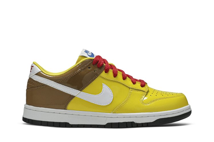 

Кроссовки Nike Dunk Low GS 'Spongebob', желтый