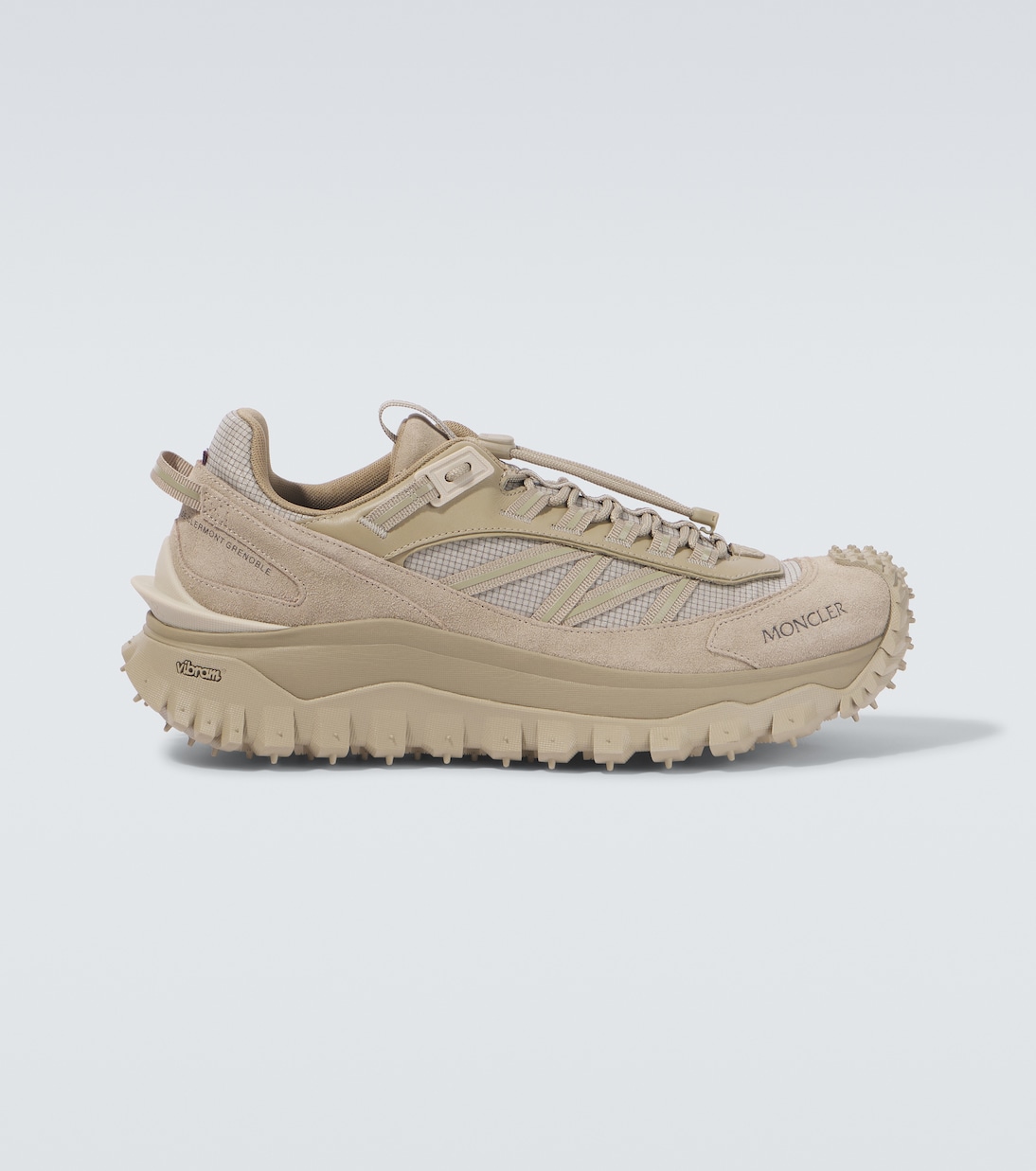 

Кроссовки Trailgrip из кожи и замши Moncler, 23S Beige