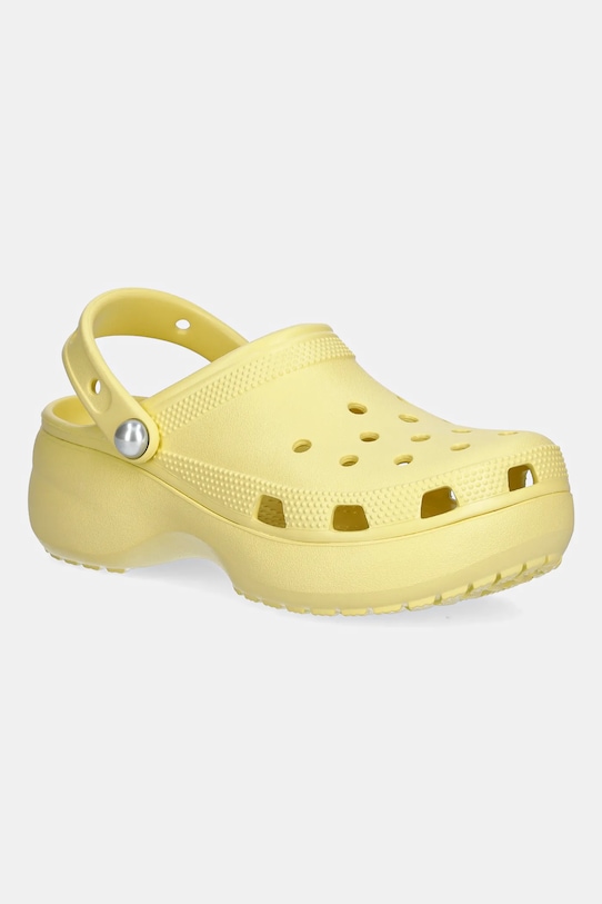 Классические сабо на платформе Pearl Crocs, желтый