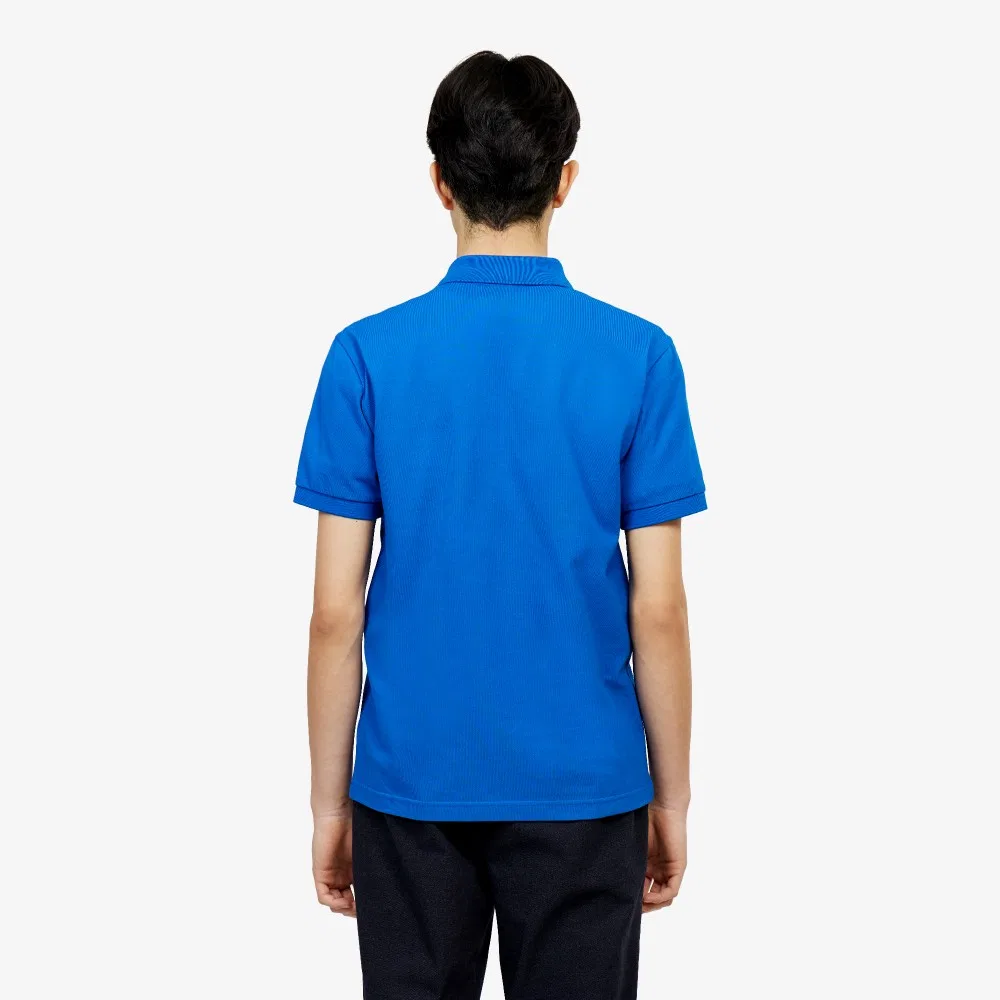 Футболка-поло Lacoste French Regular Fit мужская, хлопок 100%, синий — фото 3