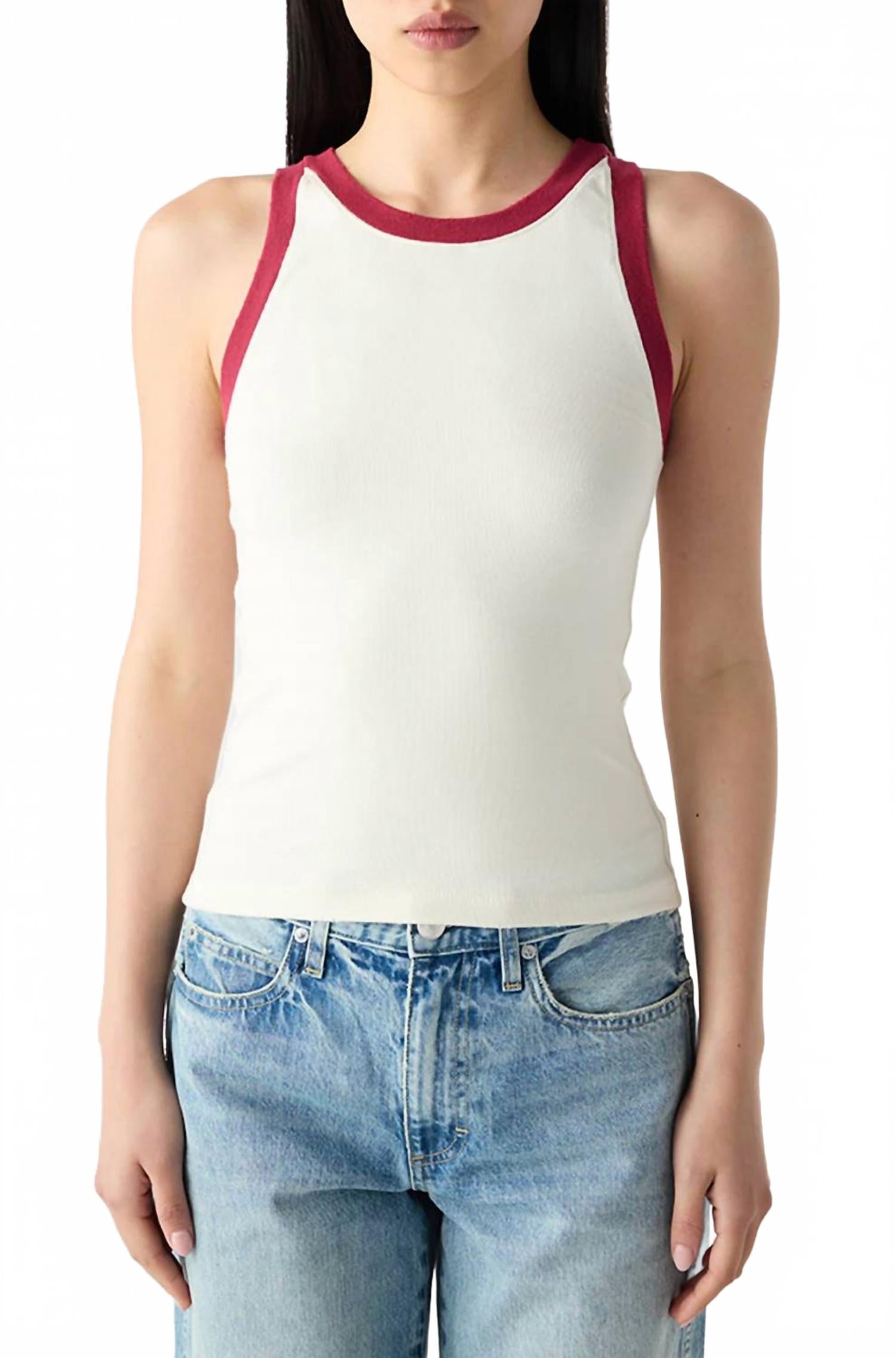 

Ослепительный танк в цвете "Кость/Пино" AMO, bone/pinot