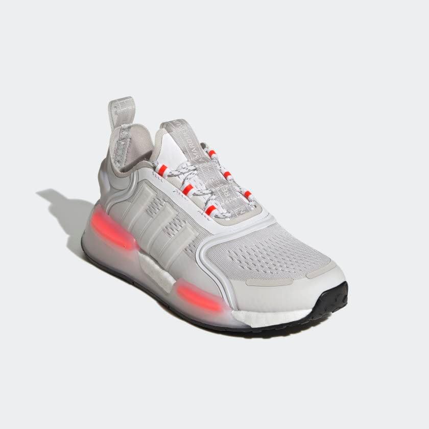 Детские кроссовки для бега adidas NMDV3, белый/красный — фото 4