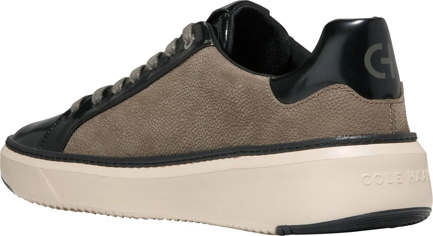 Мужские гольф-кроссовки Cole Haan Grandpro Topspin, черный/бежевый — фото 3