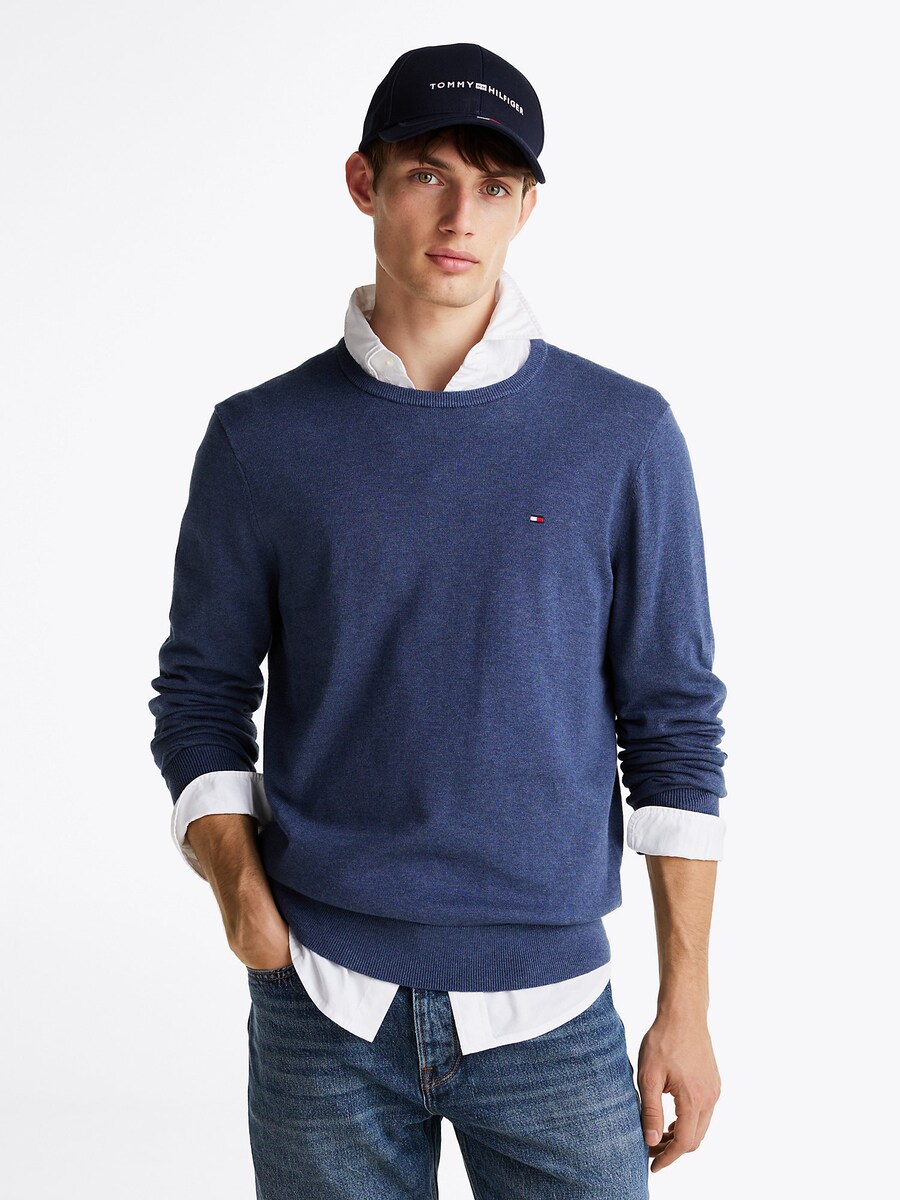 Свитер TOMMY HILFIGER Essential, темно-синий — фото 2