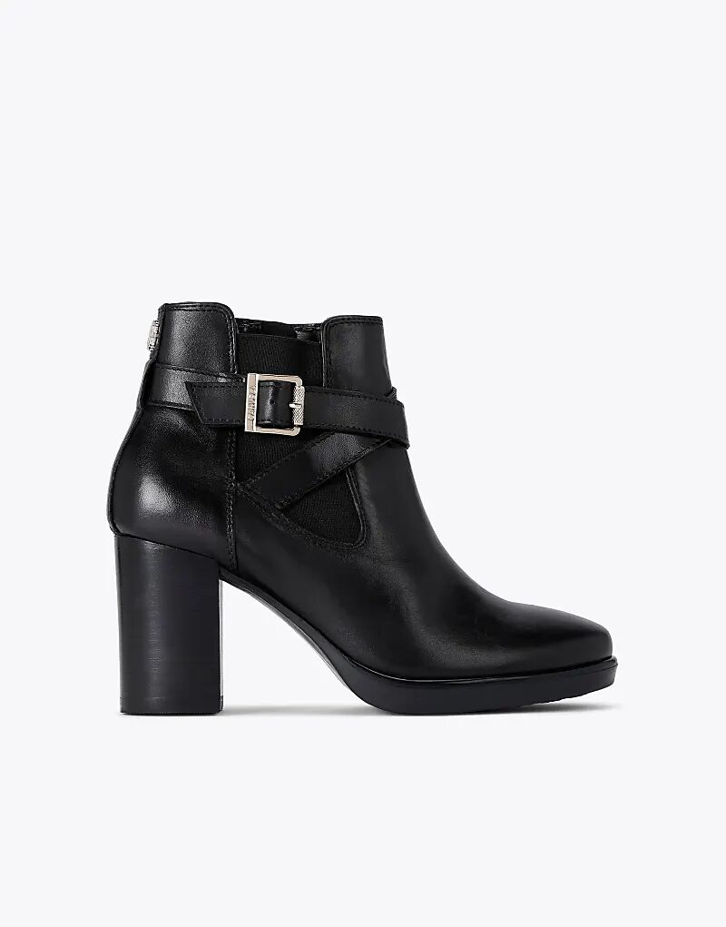 Ботильоны Carvela Silver 2 средней высоты из черной кожи