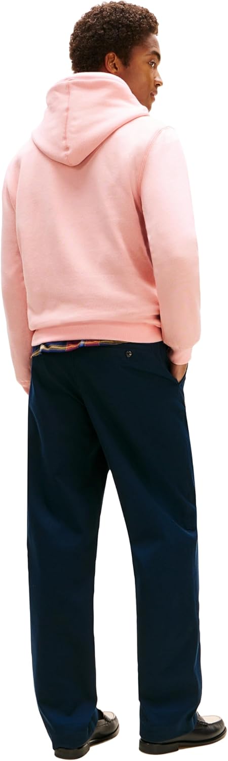 Мужская флисовая толстовка с капюшоном и логотипом Tommy Hilfiger с длинным рукавом, Blossom — фото 4