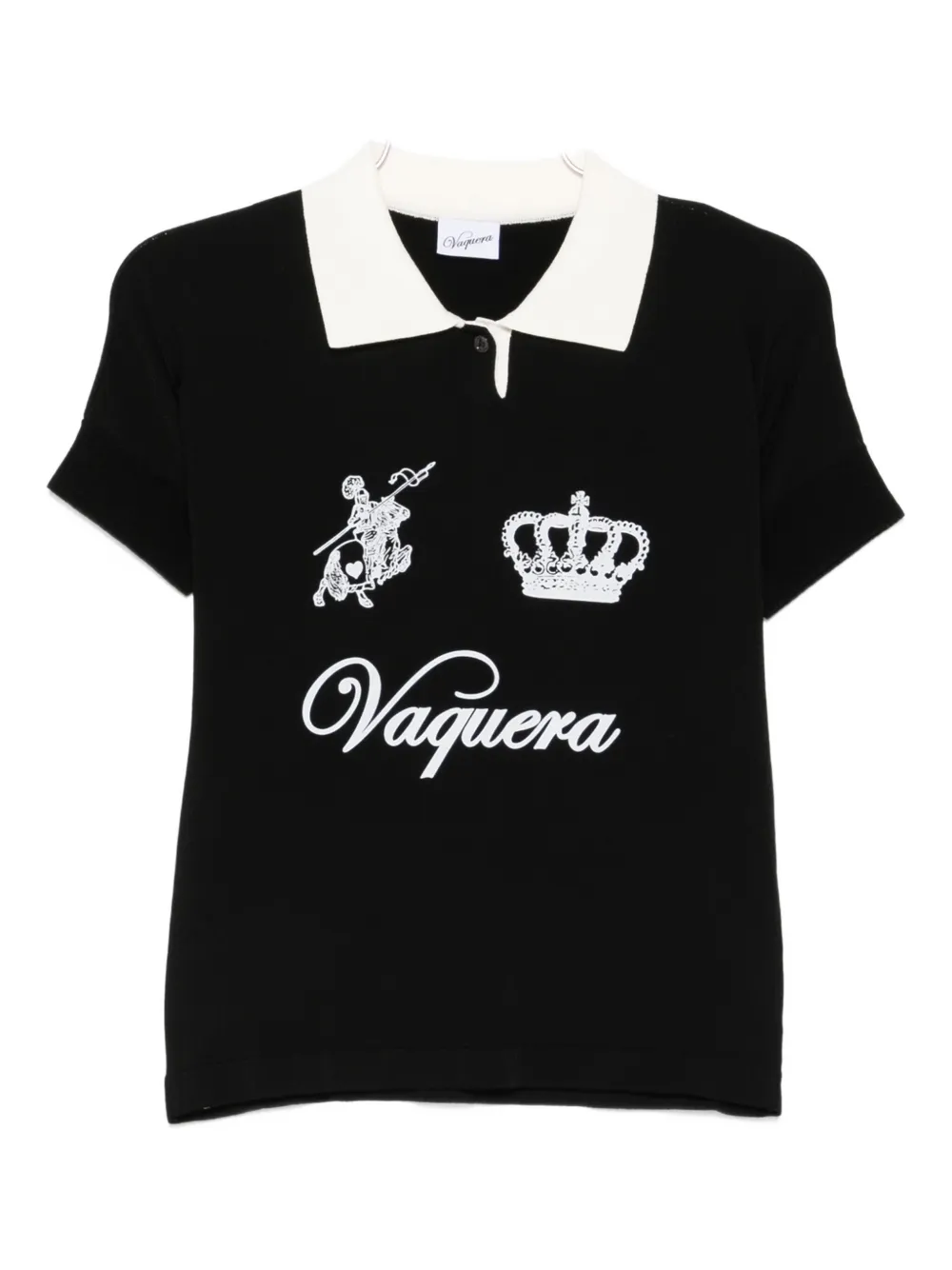

Рубашка-поло с короной Vaquera, черный