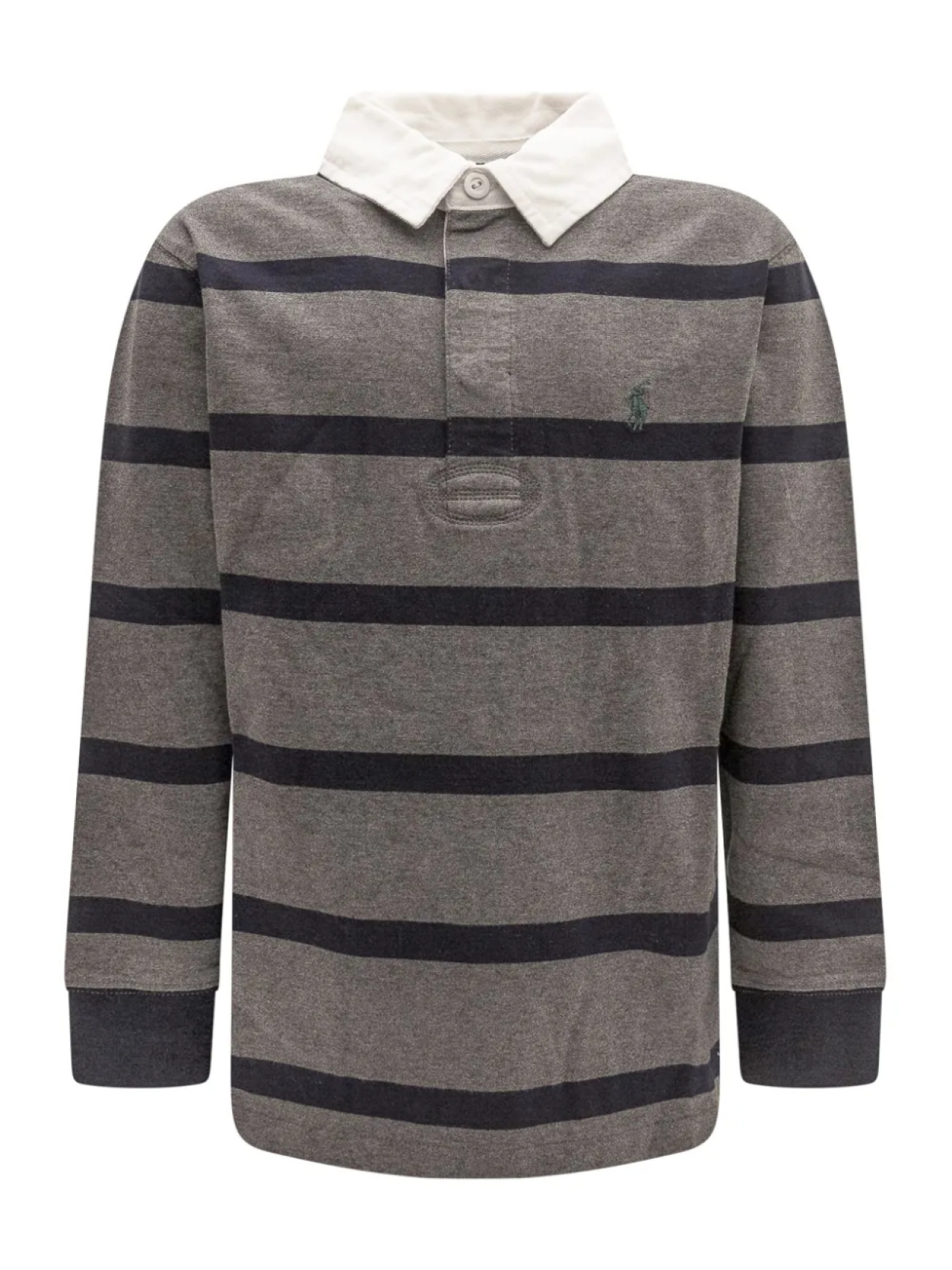 

POLO RALPH LAUREN KIDS рубашка поло с вышивкой Polo Pony, серый