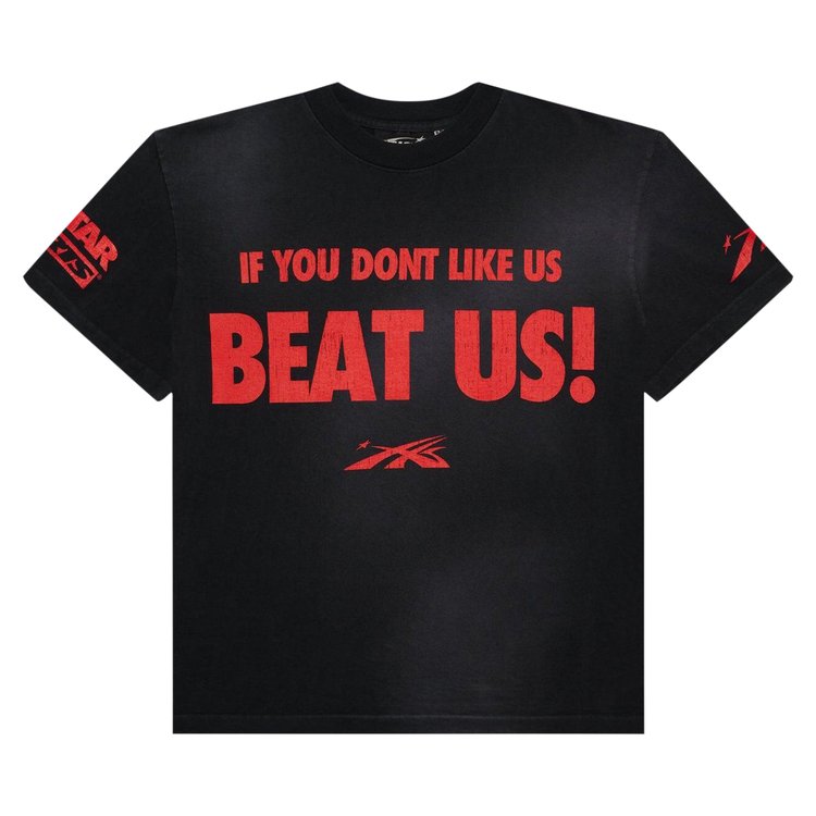 

Футболка Hellstar Beat Us! T-Shirt, цвет Black/Red