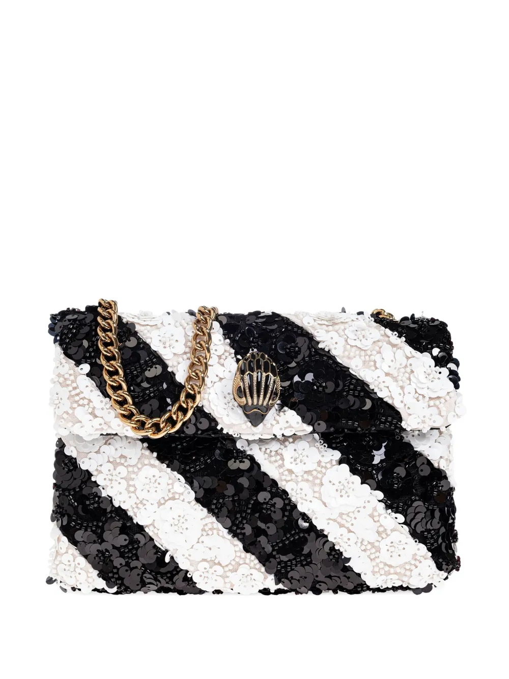 

Маленькая сумка Kensington через плечо с пайетками Kurt Geiger London, черный