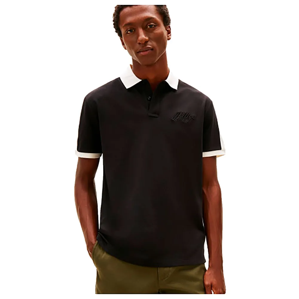 

Поло с коротким рукавом Tommy Hilfiger MW0MW41622, черный