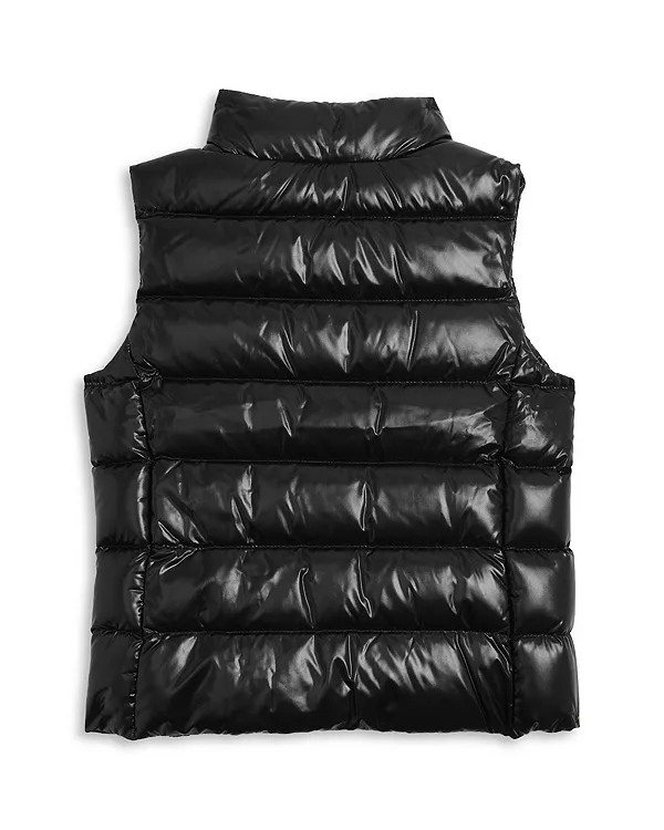 Пуховый жилет из фанеры для девочек - для детей постарше Moncler, черный — фото 2