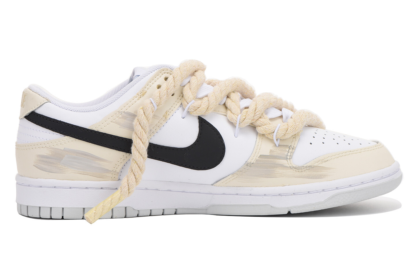 

Кроссовки Nike Dunk Skateboard Shoes Women's Low-Top Yellow White