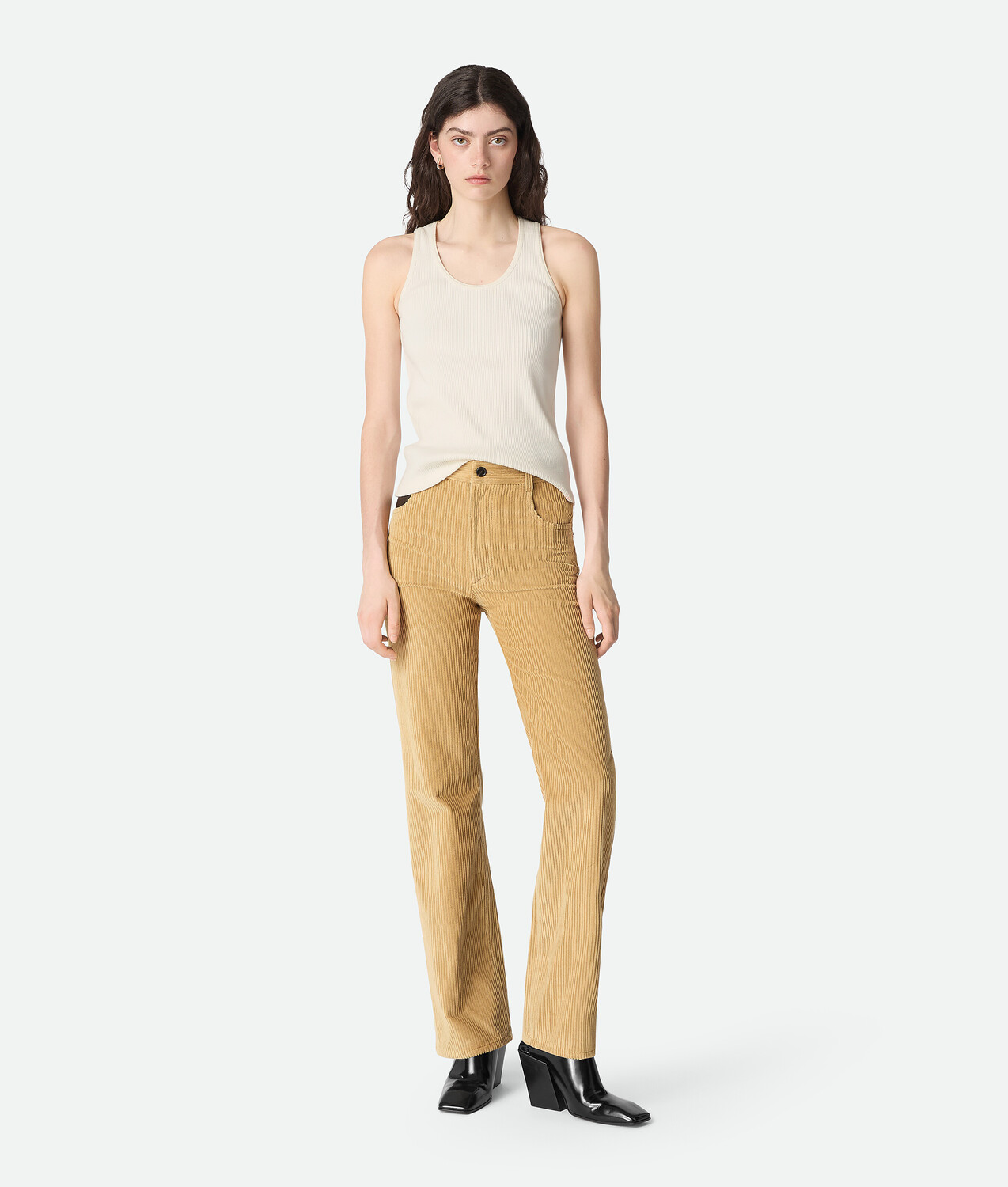 

Cotton corduroy pants BOTTEGA VENETA, светлый дуб