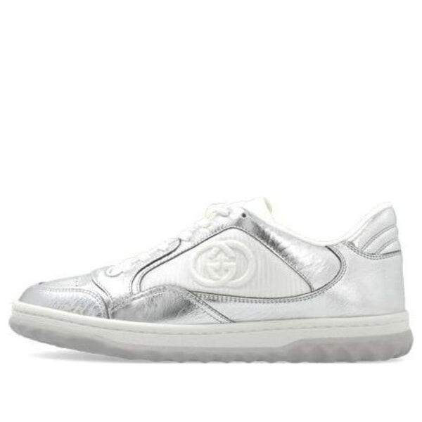 Кроссовки mac80 embroidered sneakers 'white silver' Gucci, белый