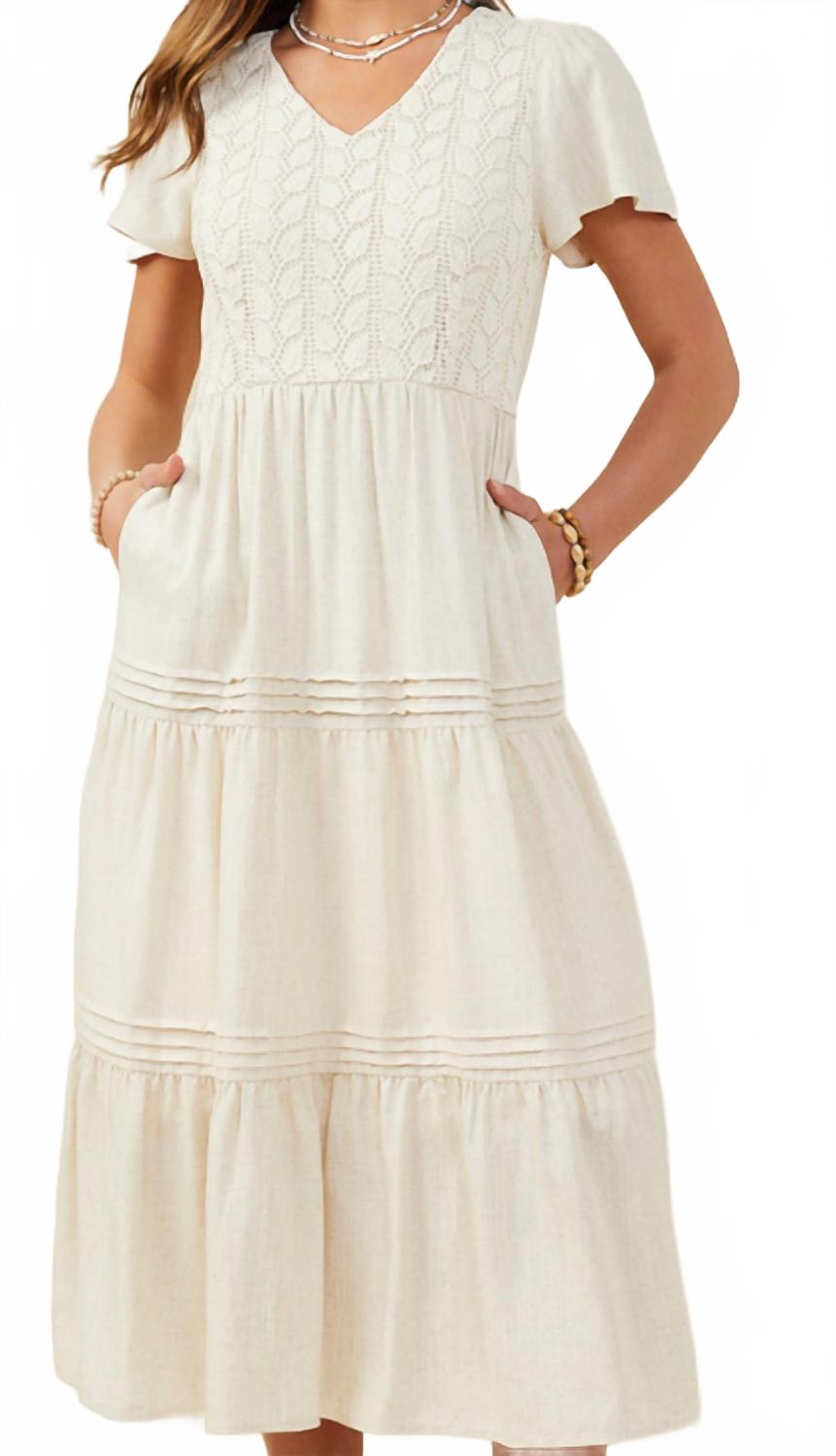 

Marissa Midi Dress In Beige Hayden LA