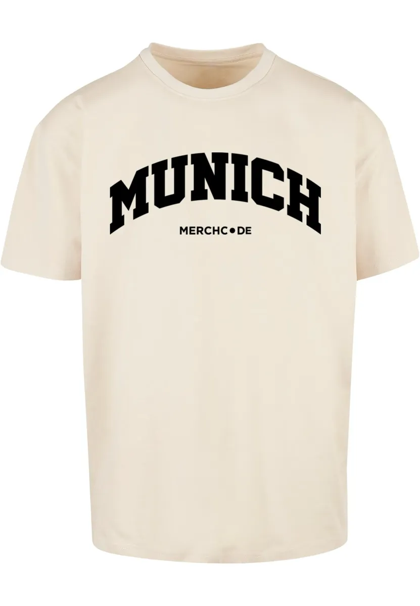 

Футболка Merchcode " Merchcode Men's Munich Wording - Heavy Oversize Tee", цвет Sand