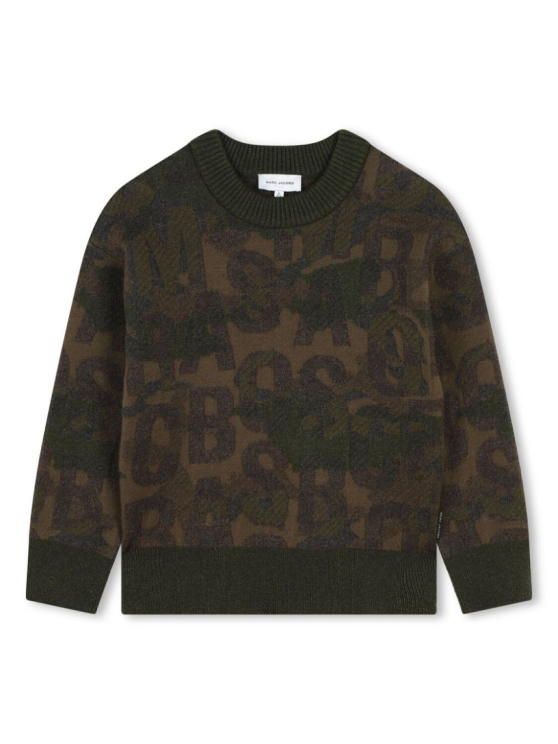 

Marc Jacobs Kids пуловер Monogram, коричневый
