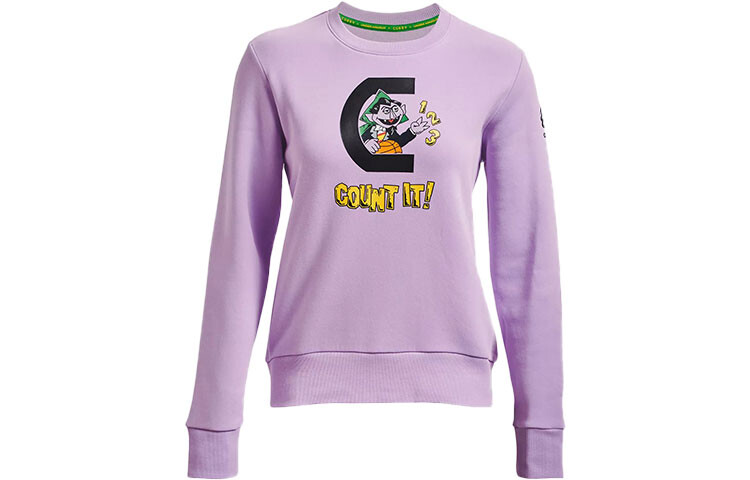 

Свитшот Curry X Sesame Street женский фиолетовый Under Armour