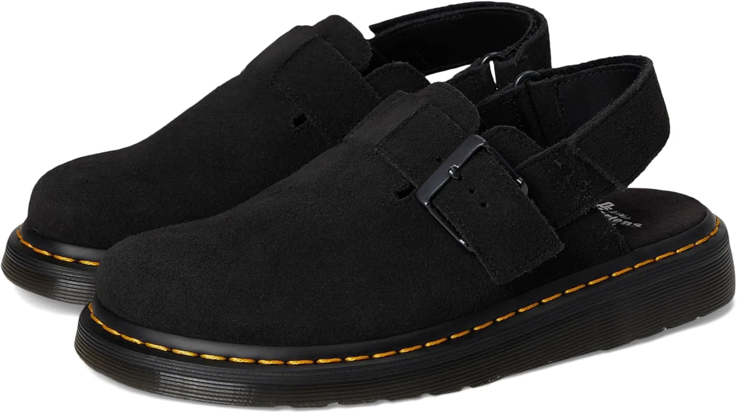 Мужские мюли Dr. Martens Jorge II из замши с открытой пяткой, черный — фото 2