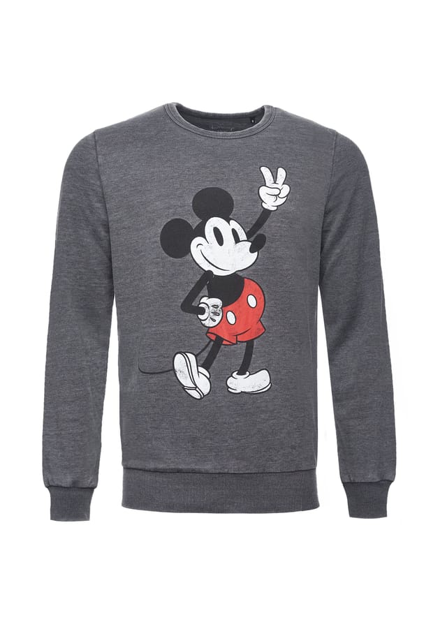 

Толстовка Disney Mickey Peace Pose в классическом дизайне Re:Covered, серый