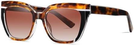 

Коричневые поляризованные солнцезащитные очки с леопардовым принтом, ацетатные солнцезащитные очки для женщин, летний стиль, защита от УФ-излучения UV400 MTZJH, Leopard Black Brown