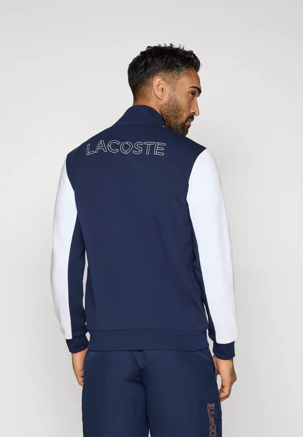 Тренировочная куртка Lacoste Sport Tennis темно-синий/белый — фото 3