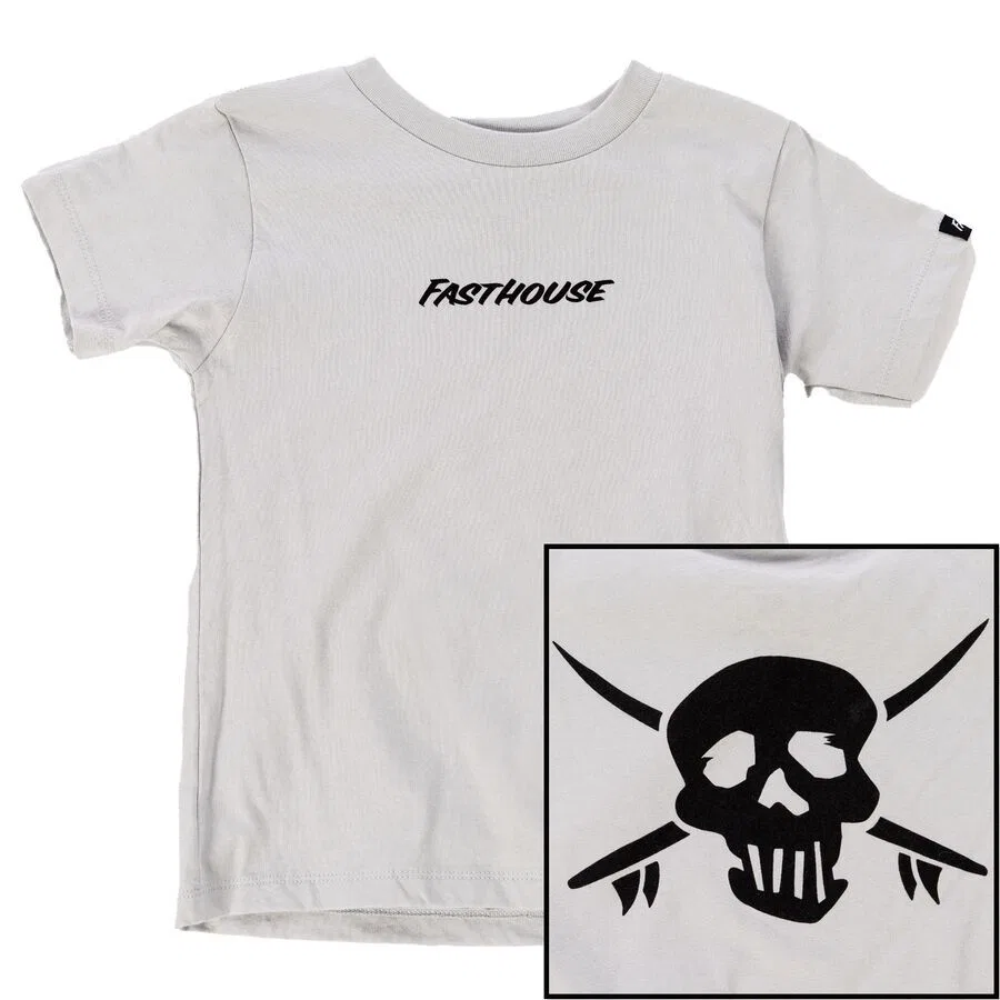 Детская футболка с шипами Fasthouse, Athletic Grey