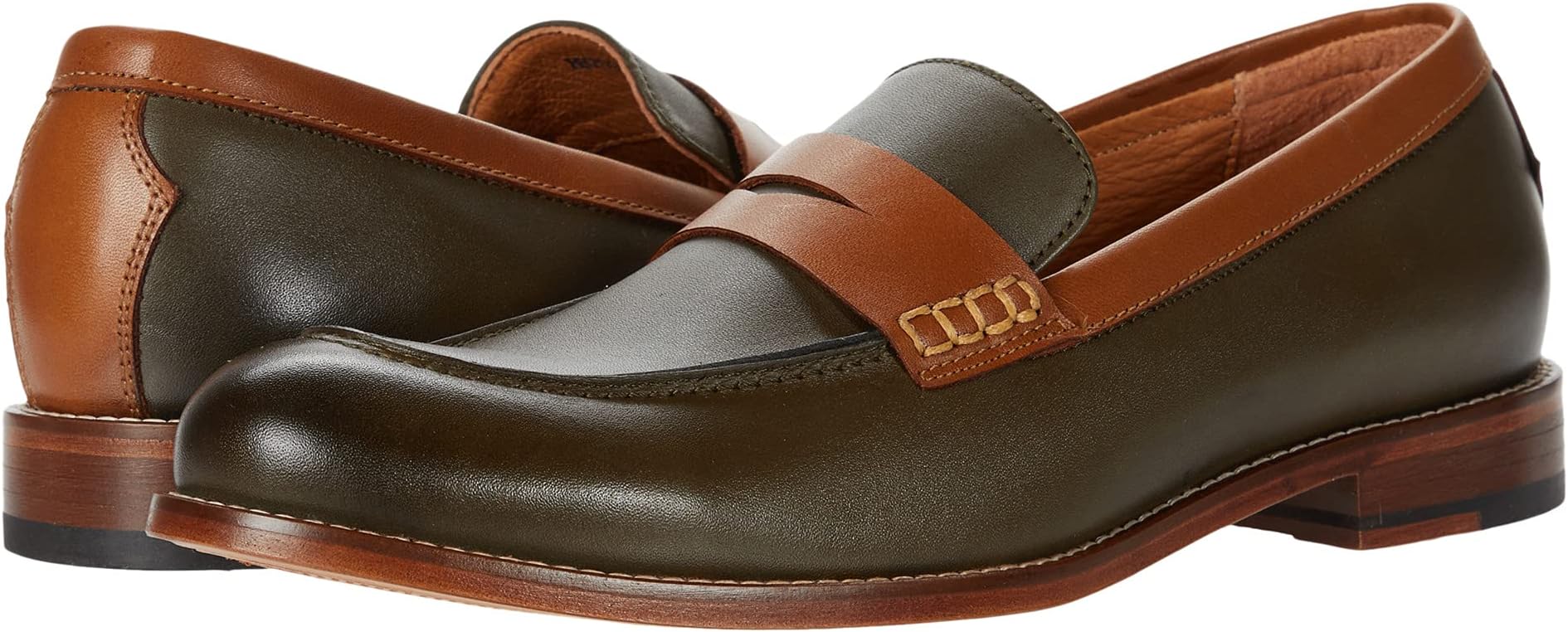 

Лоферы Penny Luck Morgan Penny Loafer, цвет Olive Green