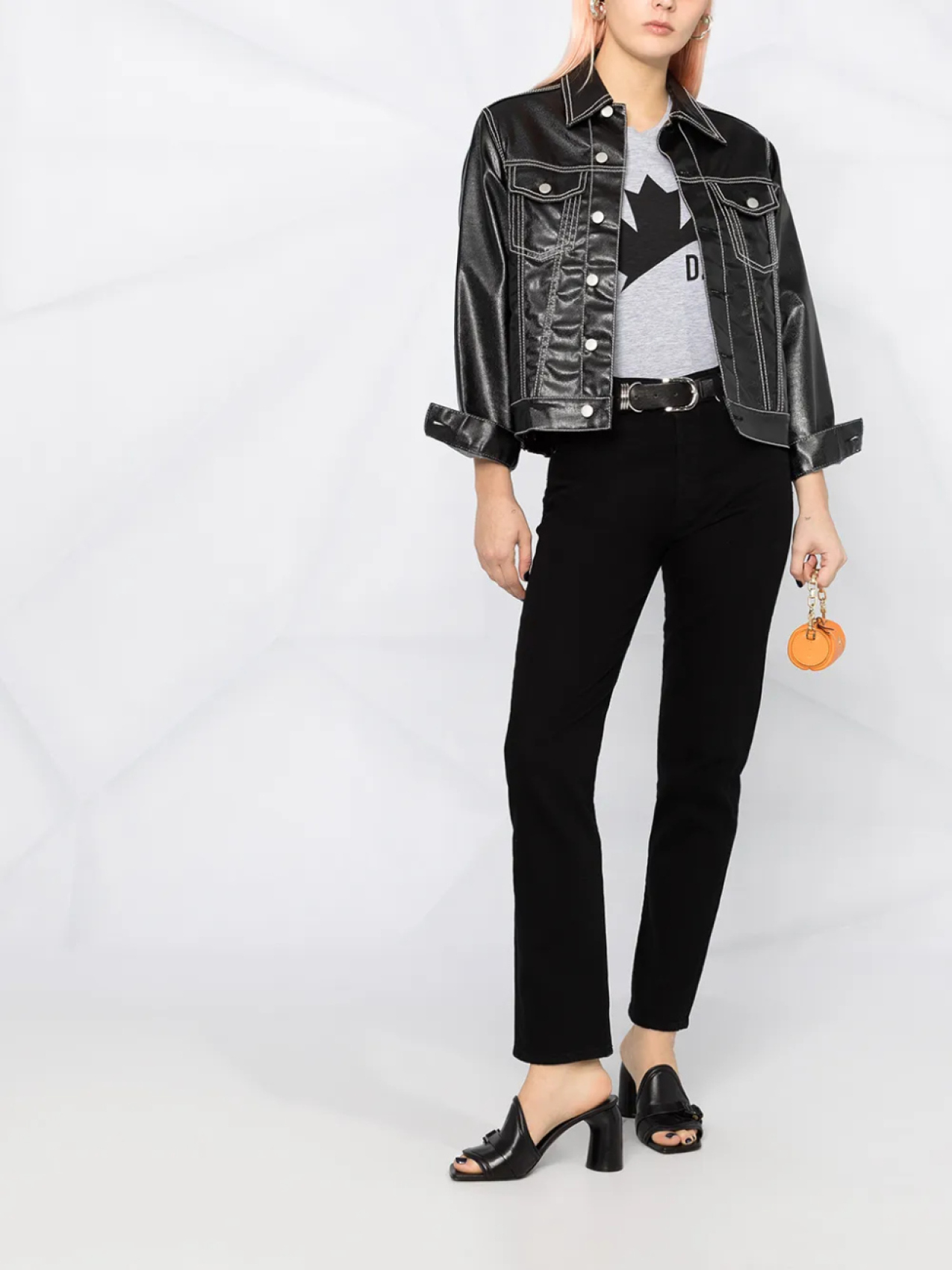 

DSQUARED2 футболка с короткими рукавами и логотипом, серый