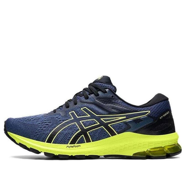

Кроссовки gt 1000 10 циан синий желтый Asics, синий