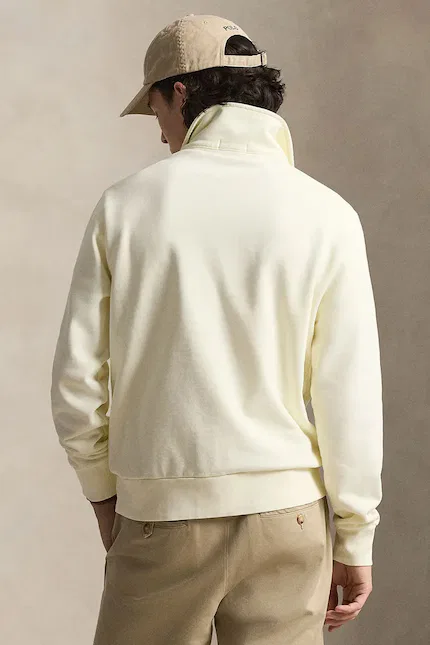 Свитер с воротником-стойкой Polo Ralph Lauren, бежевый — фото 2
