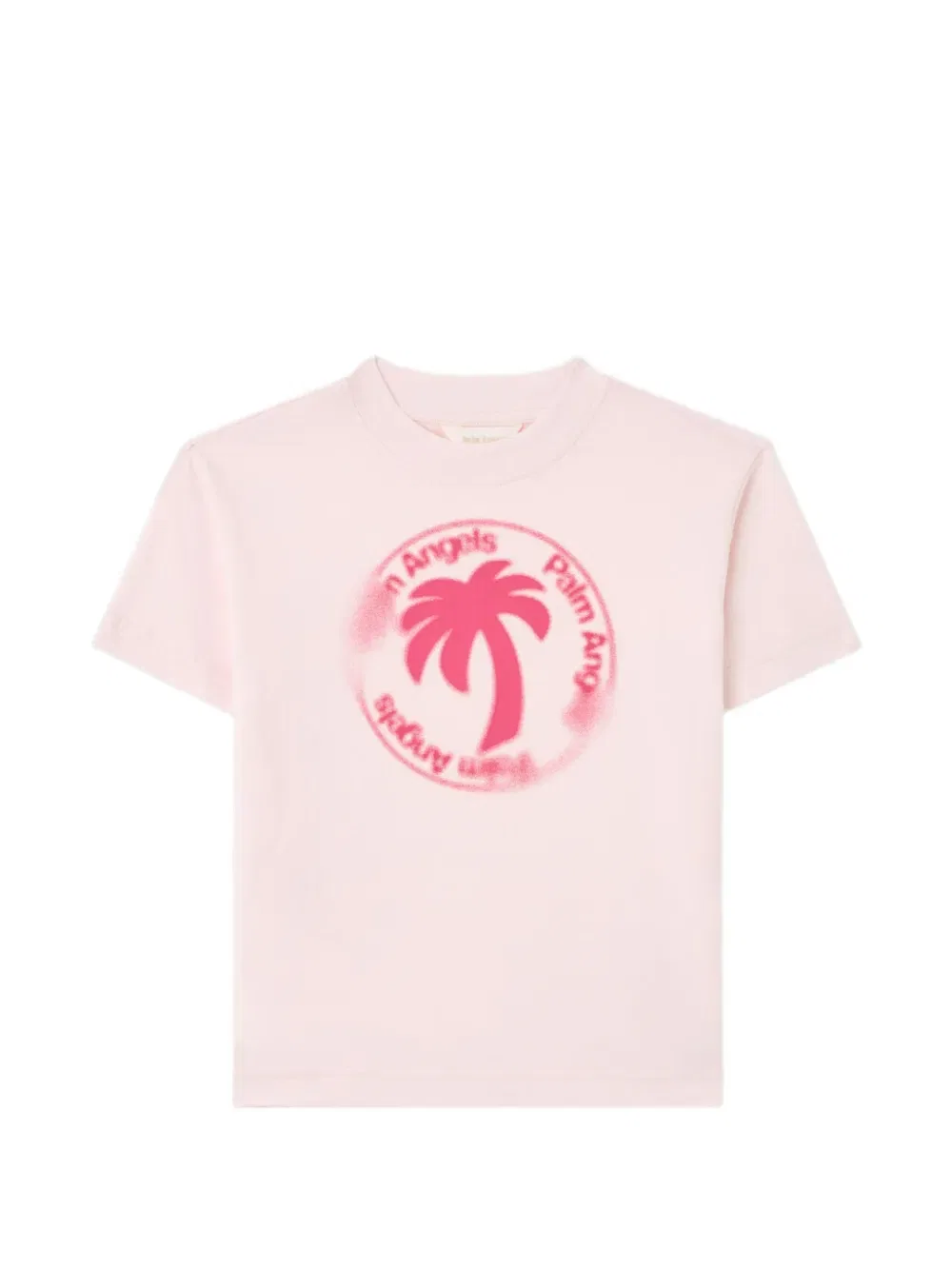 Футболка с изображением пальмовой ветвей Palm Angels Kids, розовый